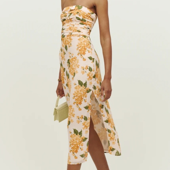 Reformation Strapless Midi